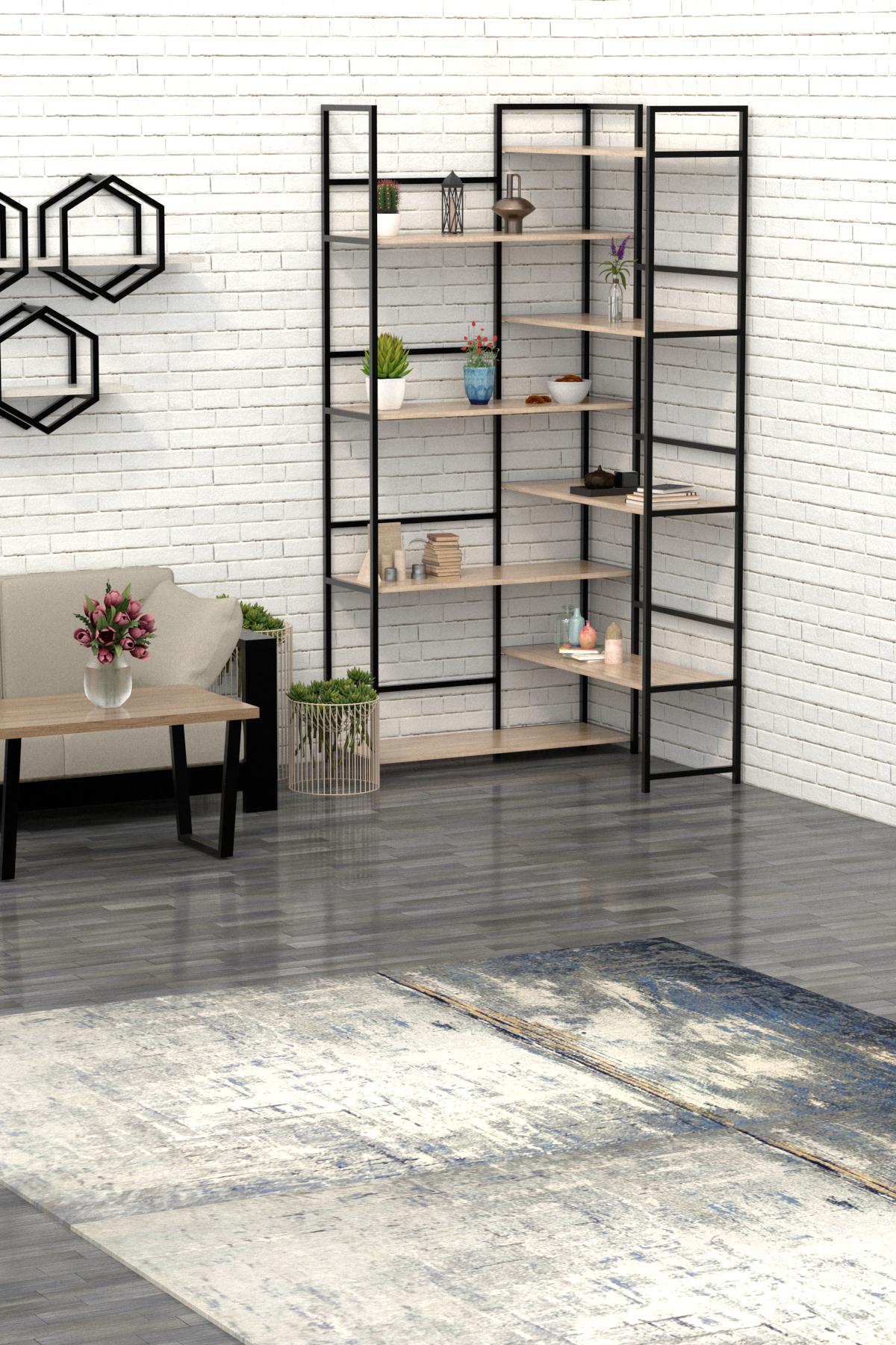 Стеллаж EcoLoft DSP-1121 Лофт Дуб Сонома (27398488)