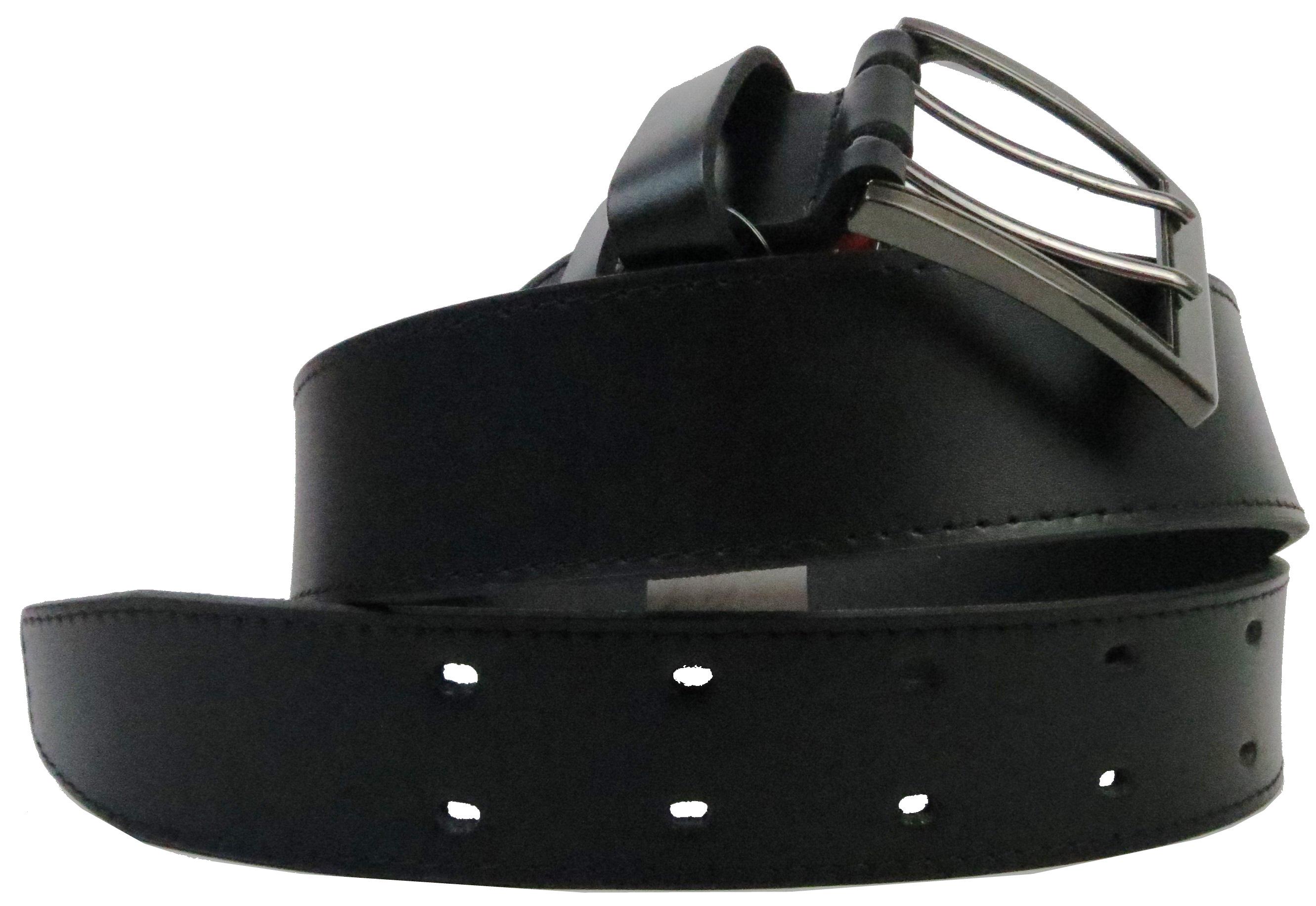 Ремень мужской Skipper кожаный Черный (1446-45)