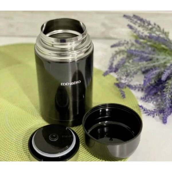 Термос пищевой Edenberg 1 л Черный (EB-3510) - фото 2