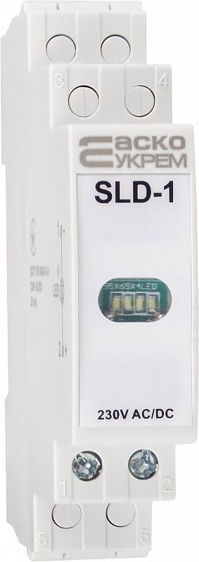Арматура модульная сигнальная АСКО-УКРЕМ SLD-1 230V AC/DC LED Белый (A0140030035)