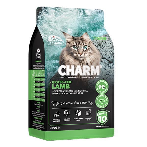 Корм сухий для котів CHARM Grass-Fed Lamb з ягнятком 340 г (816551001546)