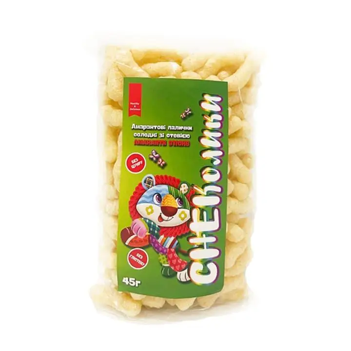 Амарантовые палочки Healthy Generation СНЕКолики сладкие со стевией 45 г (2237232311)