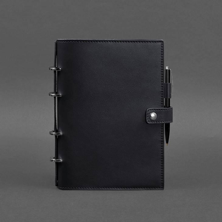 Блокнот шкіряний із датованим блоком Софт-бук 9.1 Темно-синій (A-027489) - фото 4 Блокнот шкіряний із датованим блоком Софт-бук 9.1 Темно-синій (A-027489) - фото 4