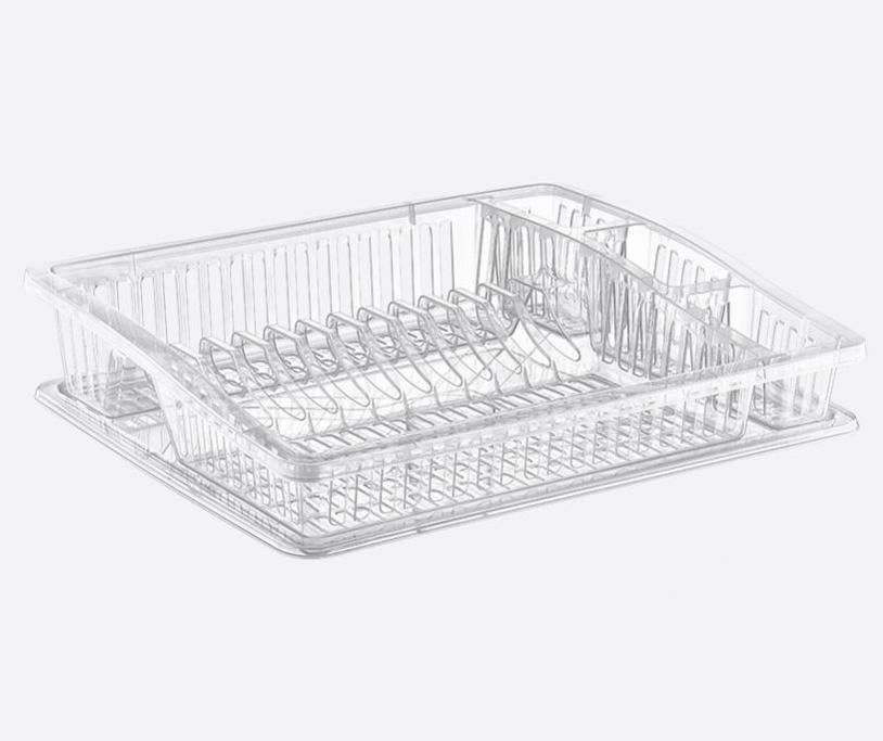 Сушіння для посуду Dunya plastik Степ пластик Прозорий (07106)