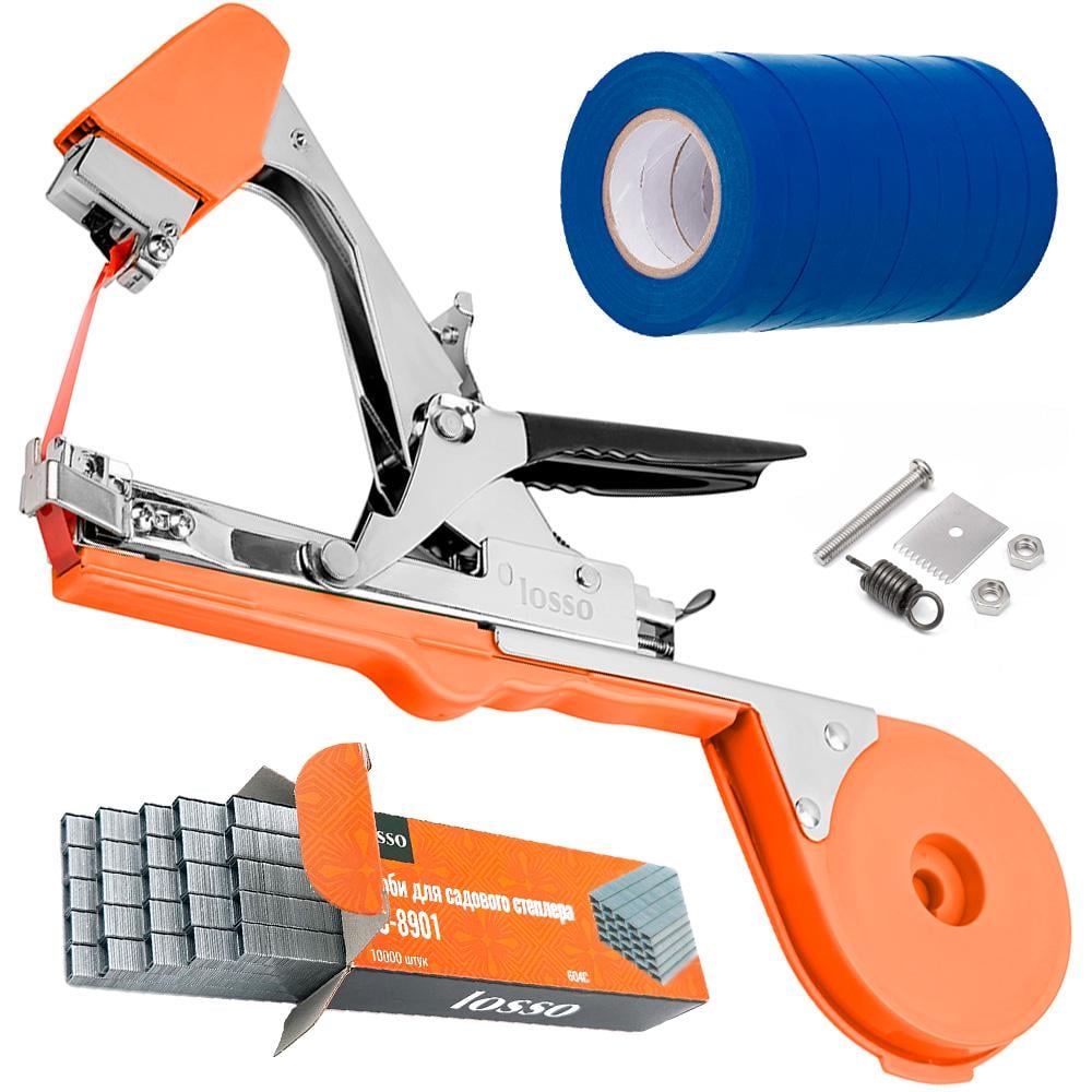 Комплект для подвязки растений LOSSO SC-8105 степлер/скобы/лента 10 шт. Синий (377947626) Комплект для подвязки растений LOSSO SC-8105 степлер/скобы/лента 10 шт. Синий (377947626)