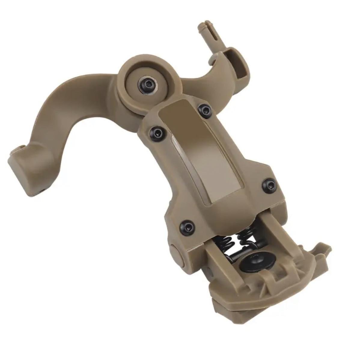 Кріплення чебурашки для активних навушників на шолом Койот (563) - фото 2 Кріплення чебурашки для активних навушників на шолом Койот (563) - фото 2