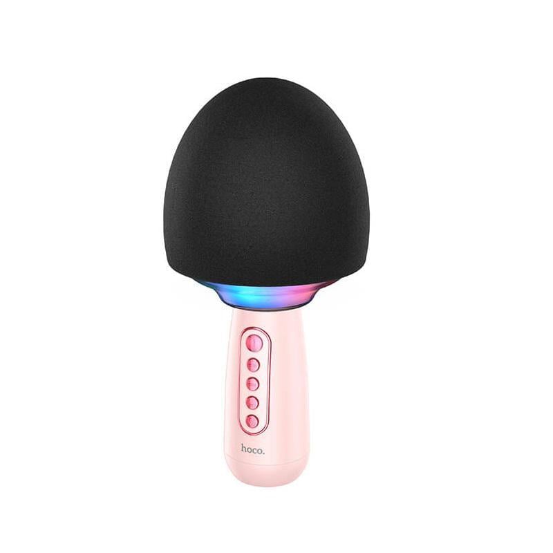 Караоке микрофон HOCO Cute karaoke microphone BK7 |BT5.0, AUX/TF, DSP, 5W, 8h| pink