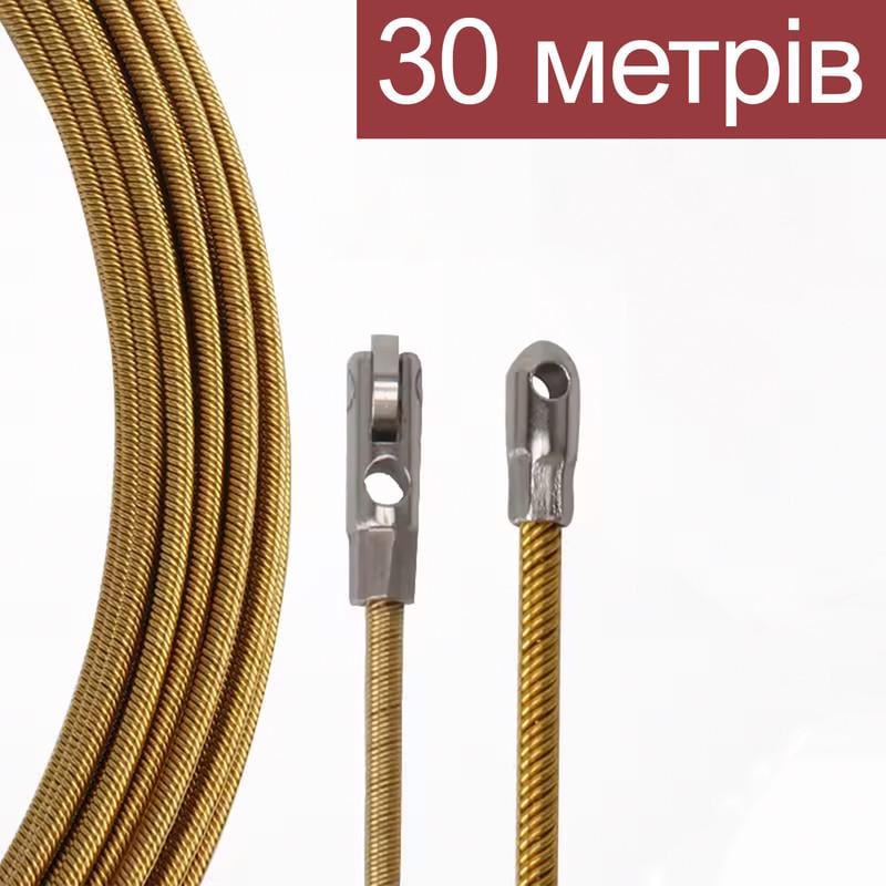 Протяжка спиральная металлическая Tactix d 4 мм х 30 м для кабеля (MET.WIRE4-30) - фото 2 Протяжка спиральная металлическая Tactix d 4 мм х 30 м для кабеля (MET.WIRE4-30) - фото 2