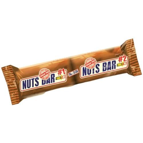 Низкокалорийный продукт Power Pro Nuts Bar 100% Sugar Free 20х70 г Карамель и Орех