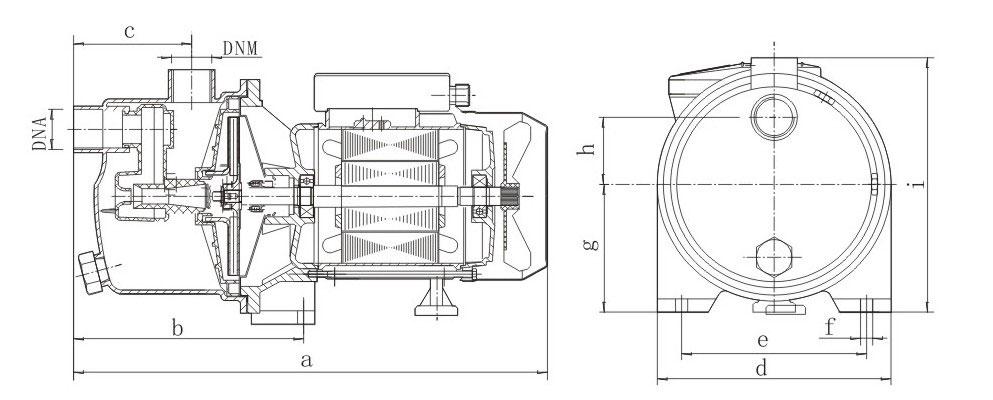 Насос поверхневий Wisla JY 1000 1,1 kw Hmax 60 L/h Qmax 50 m - фото 3