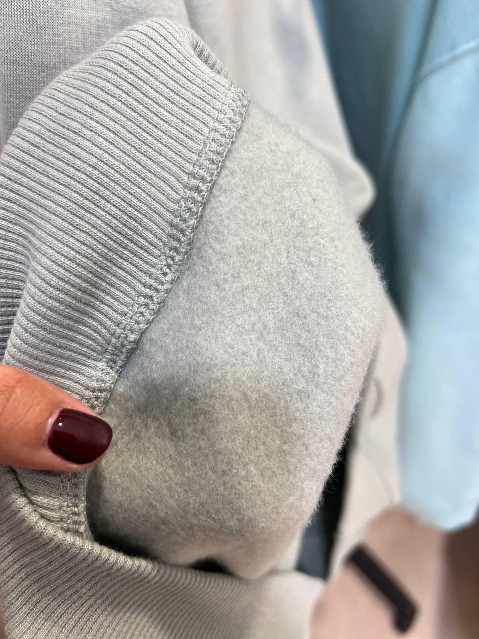 Світшот жіночий PEPPER MINT 24-14 базовий простий подовжений оверсайз M Оливковий (941) - фото 7 Світшот жіночий PEPPER MINT 24-14 базовий простий подовжений оверсайз M Оливковий (941) - фото 7