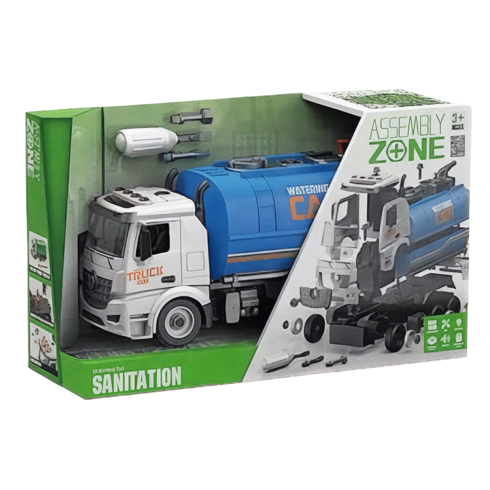 Машинка-конструктор Спецтехніка YW9082С Водовоз у коробці (113620) - фото 2