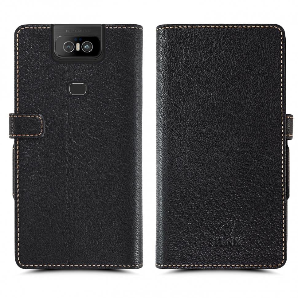 Чехол книжка Stenk Wallet для ASUS ZenFone 6 (ZS630KL) Черный (67237)