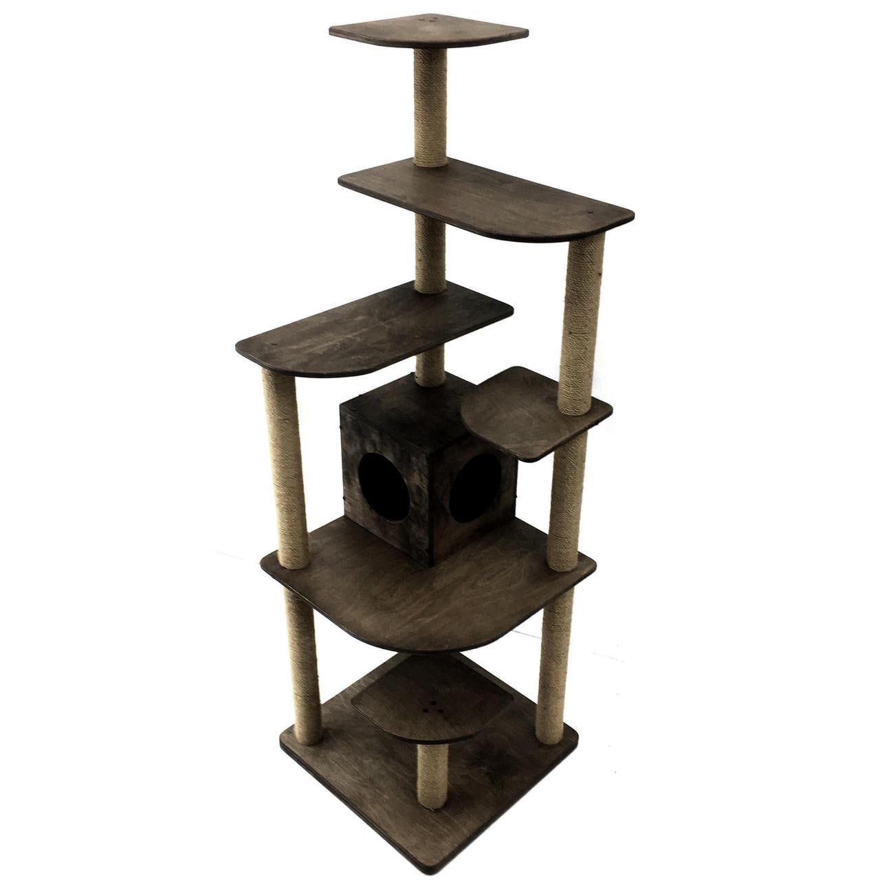 Комплекс игровой для кошек из дерева Лива Мокко (ИГК-001510) Комплекс игровой для кошек из дерева Лива Мокко (ИГК-001510)