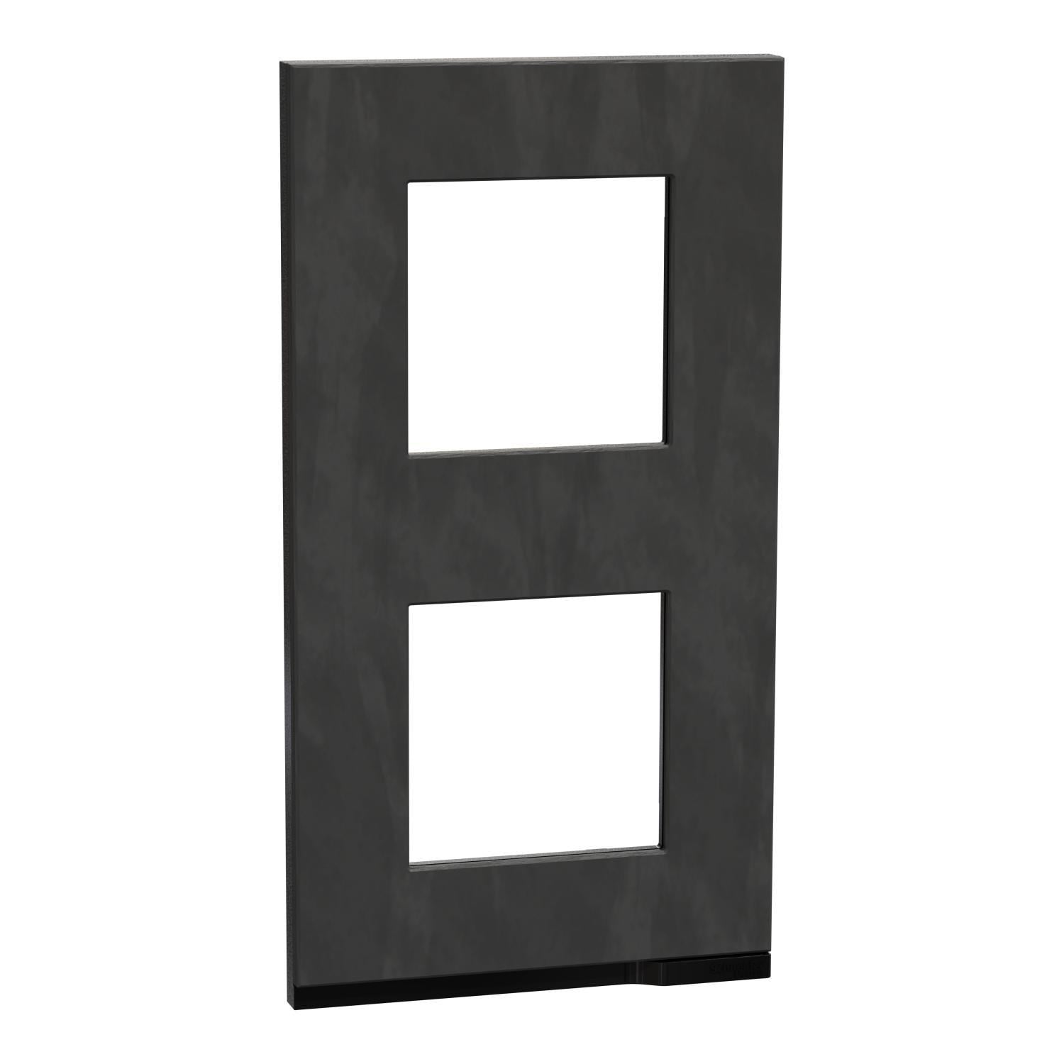 Рамка двухместная Schneider Electric Unica Pure вертикальная Камень (NU6004V87)