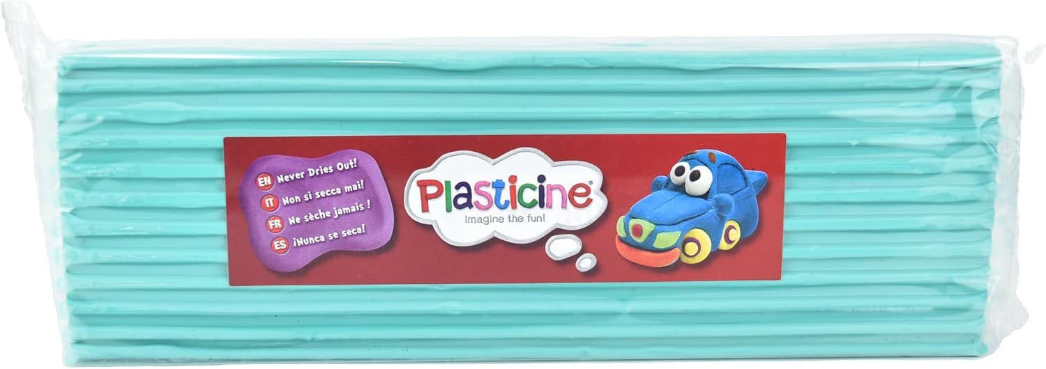 Пластилин незастывающий Flair Plasticine Jade 88 нефиксирующий и многоразовый 400 г Бирюзовый (SKU-407)