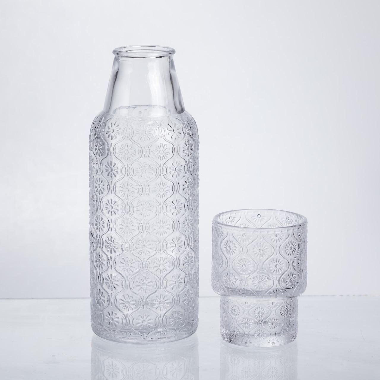 Кувшин для напитков 700 мл со стаканом 1 шт. Прозрачный (HP-19-L2) - фото 2