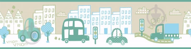 Бумажные детские обои (Бордюр) ICH Coconet 571-2 Разноцветные