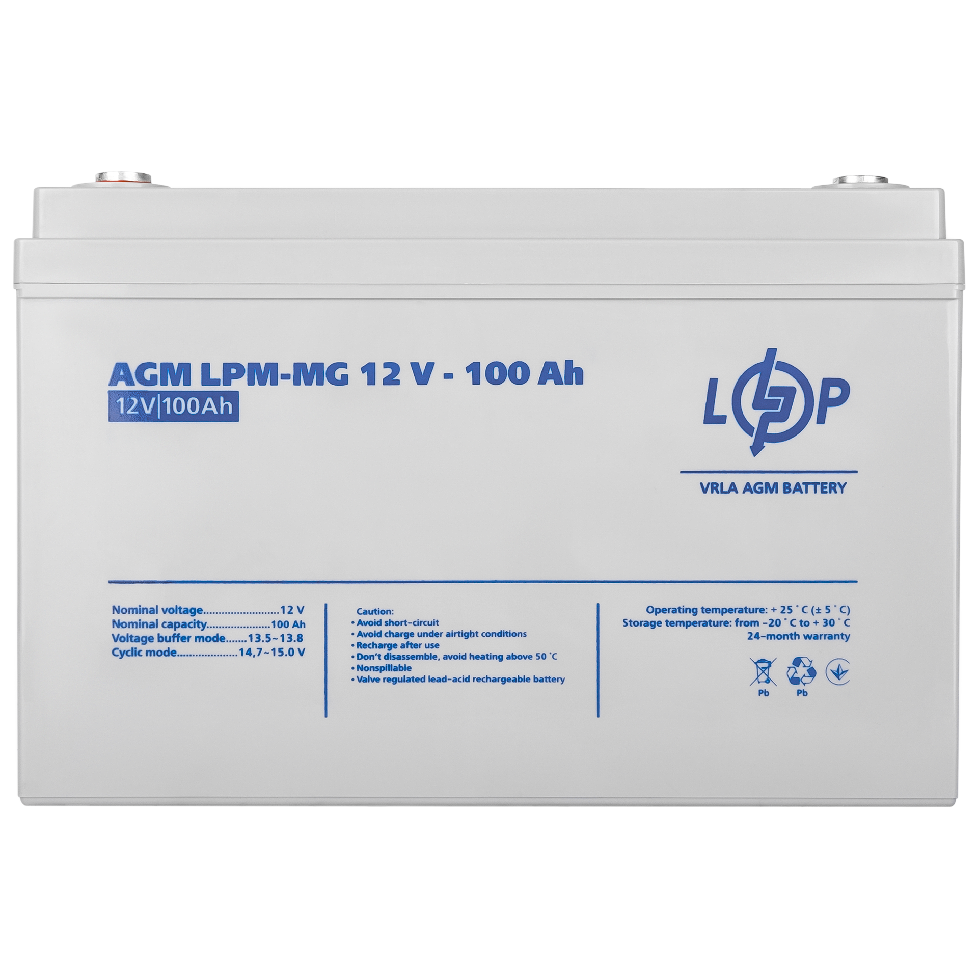 Аккумулятор мультигелевый LogicPower LPM-MG 12 V 100 Ah - фото 3 Аккумулятор мультигелевый LogicPower LPM-MG 12 V 100 Ah - фото 3