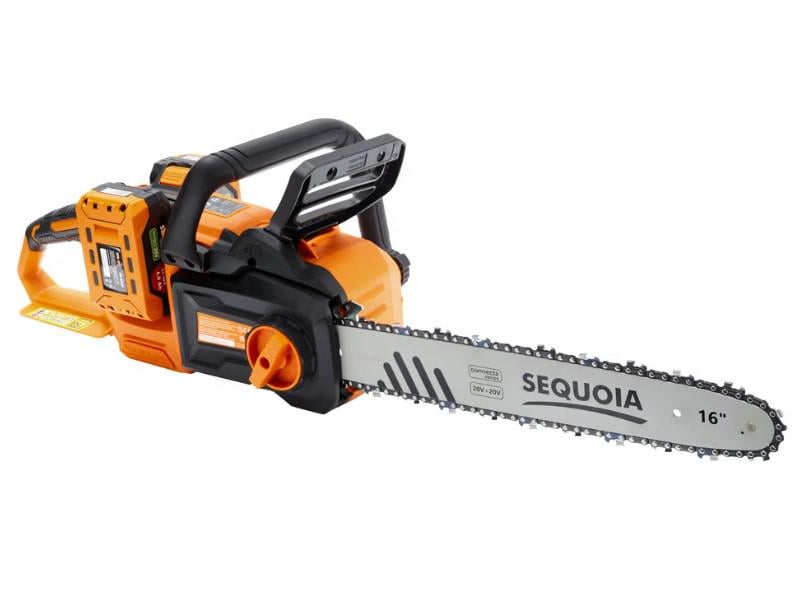 Пилка аккумуляторная цепная Sequoia SBC4016BS-E2W с аккумулятором и зарядным устройством (66464)