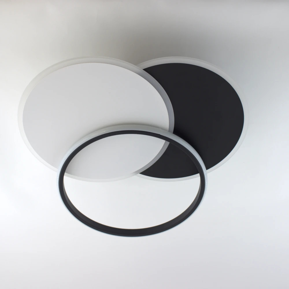 Люстра умная LED Smart 80 Вт Черный/Белый