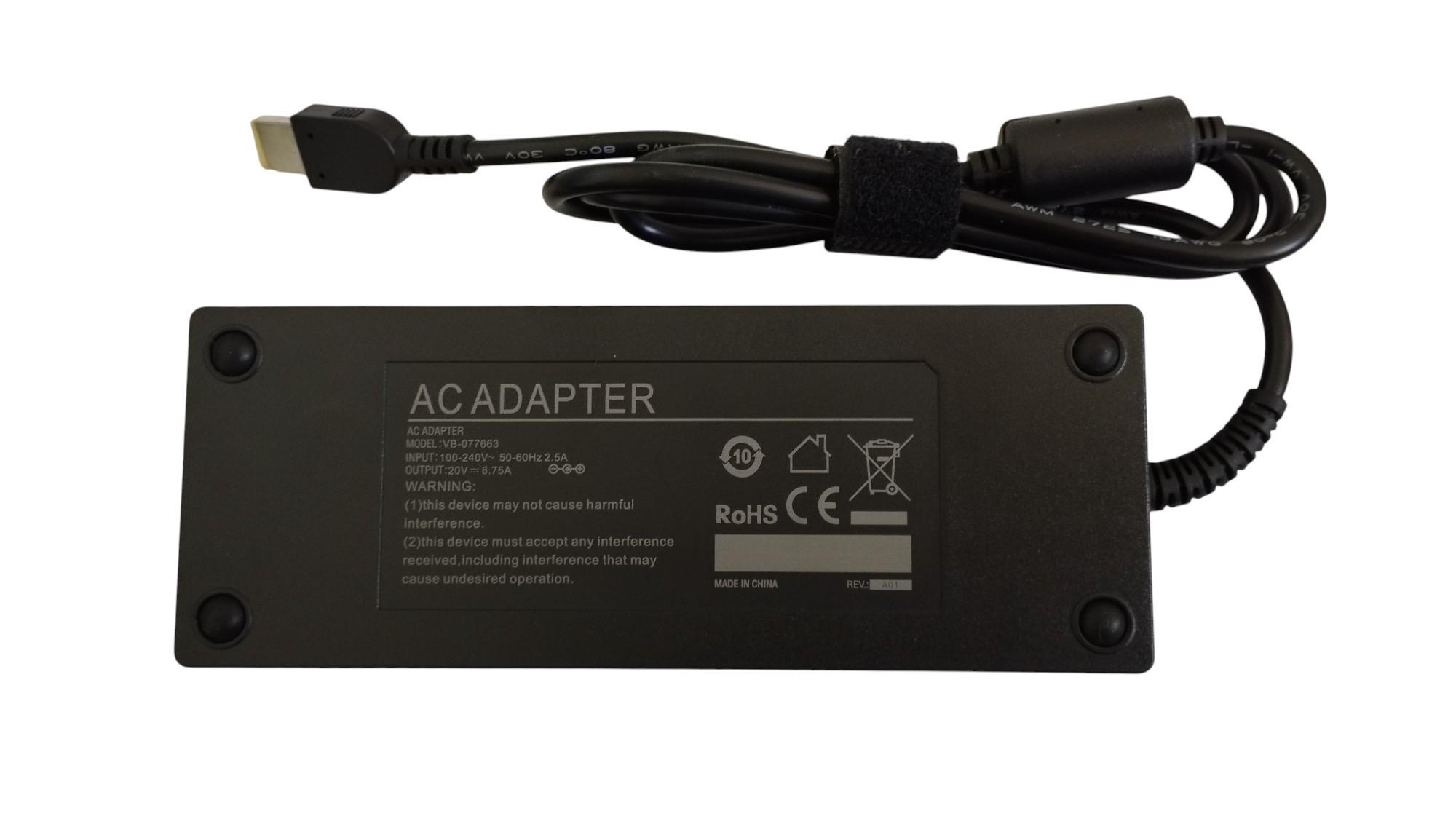 Блок питания для ноутбука Lenovo 135W 19,5V 6,7A (077663)