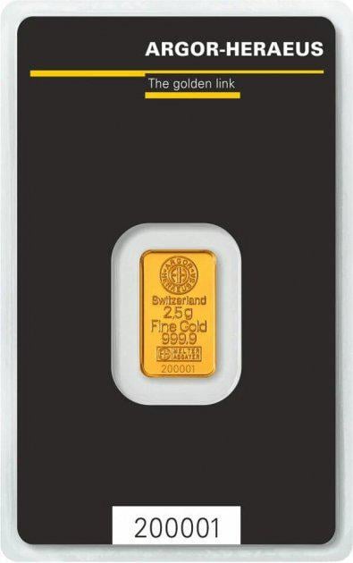 Золотой слиток 2,5 г (041379)