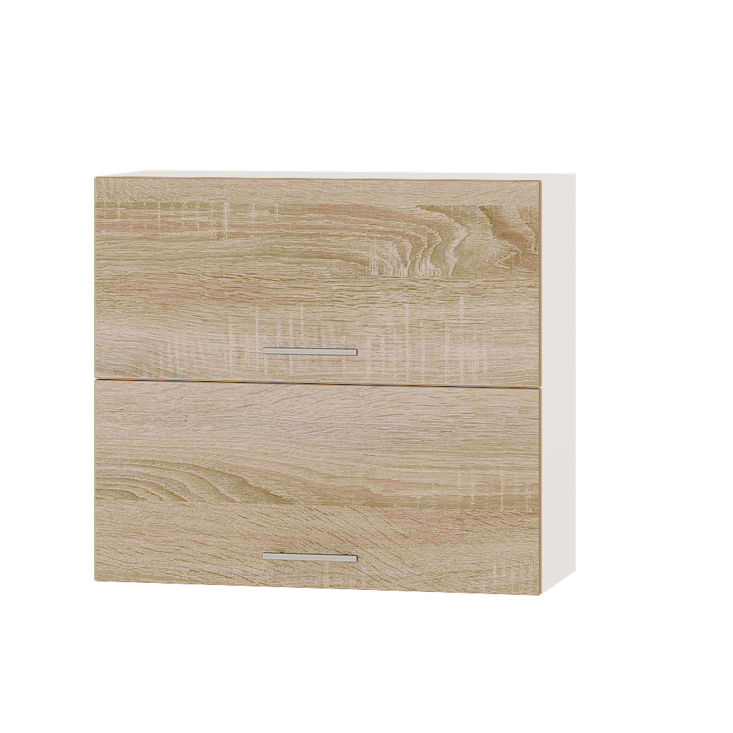 Шкаф верхний Эверест Оптима модуль Верх В14-800 80х30х72 см Дуб сонома/Белый (01050)