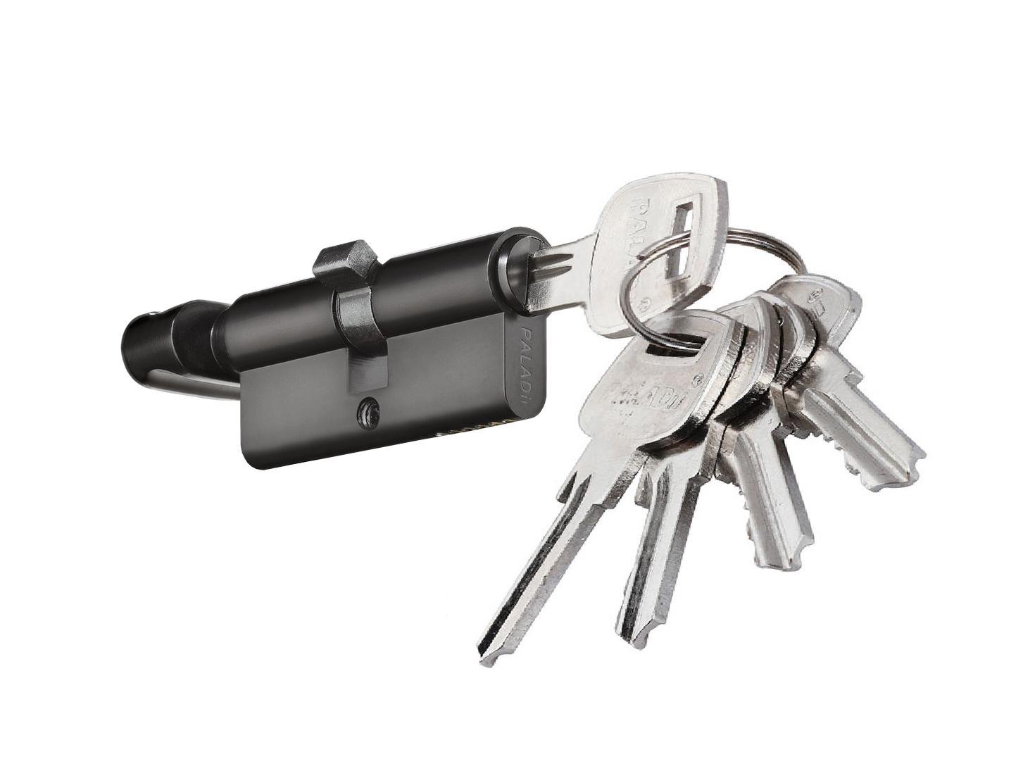 Цилиндр Paladii ST 70 мм Т30x40 5 ключей BN Черный (ПЦ221)