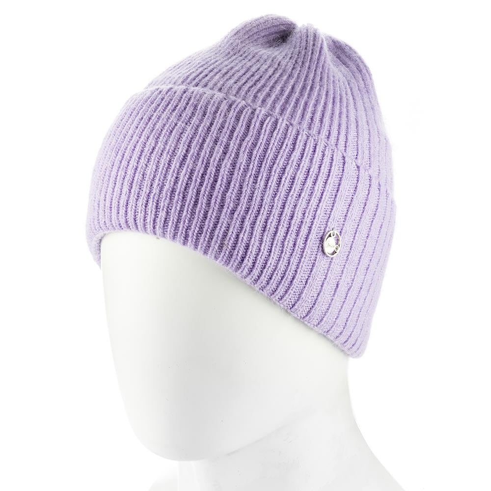 Шапка женская ангоровая сверху собрана Atrics WH909 утепленная флисом с отворотом Лавандовый - фото 1 Шапка женская ангоровая сверху собрана Atrics WH909 утепленная флисом с отворотом Лавандовый - фото 1