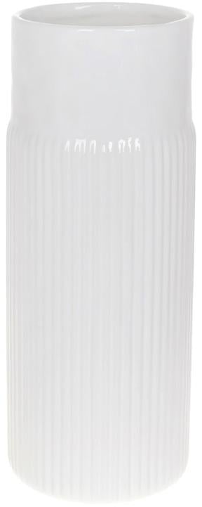 Ваза керамическая stone flower 12,5x12,5x32 см Белый