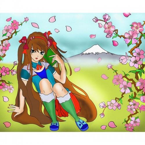 Картина по номерам Идейка Лепестки сакуры 25х35 см (7123-3)