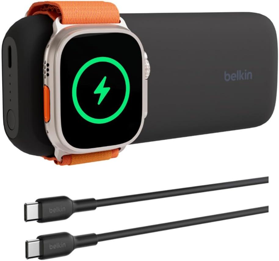 Повербанк Belkin 10000 mAh для Apple Watch BPD005BTBK Чорний (574320) - фото 5