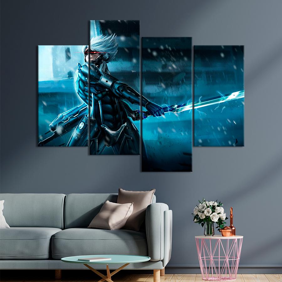 Настенний декор Мрачный постер игры Metal Gear Rising: Revengeance 129x90 см (A228-4)