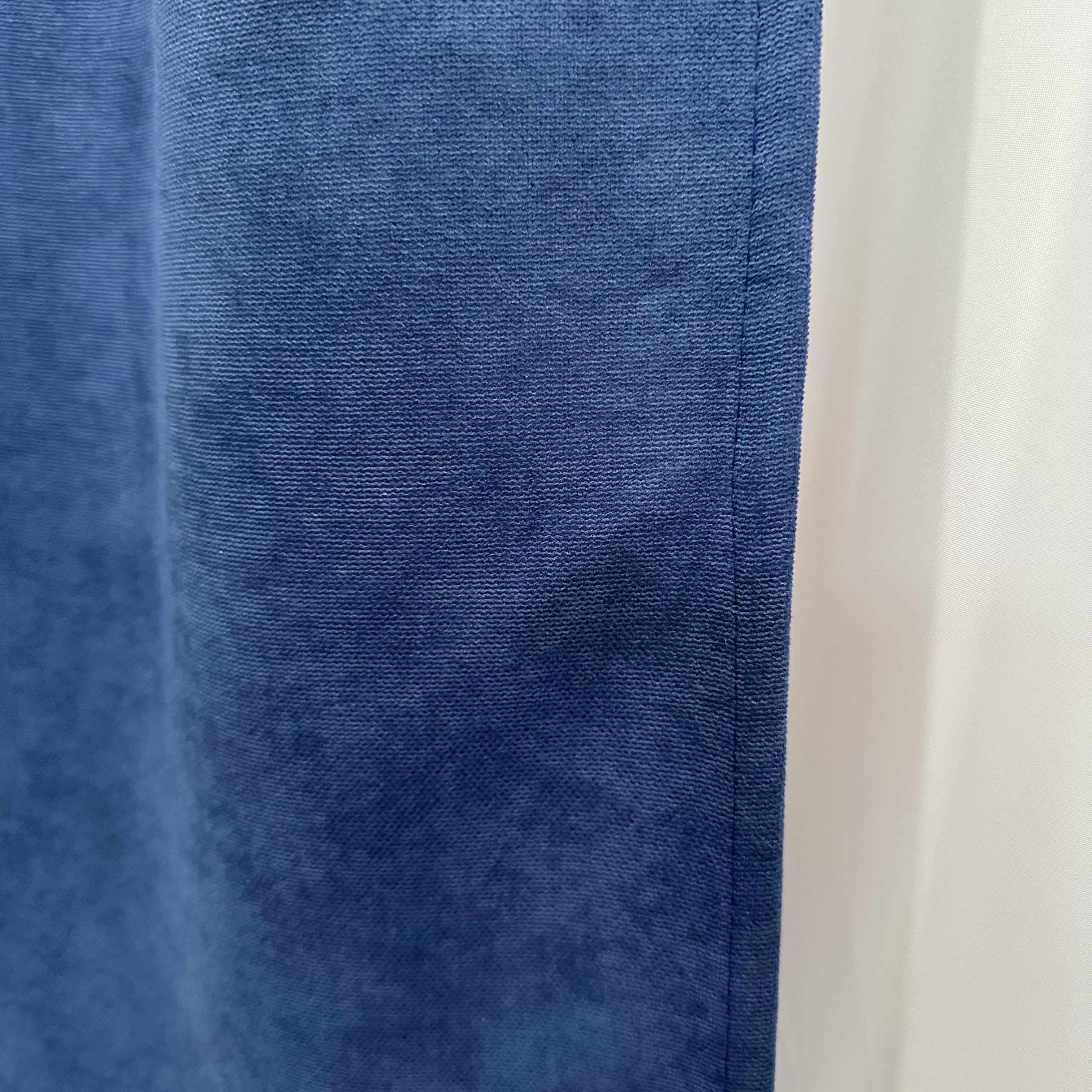 Комплект штор мікровелюр 2 шт. 1,5х2,7 м готові на шторній тасьмі 6 см Синій (petek-V34) - фото 10 Комплект штор мікровелюр 2 шт. 1,5х2,7 м готові на шторній тасьмі 6 см Синій (petek-V34) - фото 10