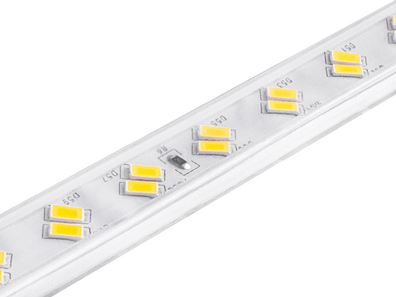 Светодиодная лента 1 м SMD5730 120 LED 220В 15Вт/м IP68 3500K теплый белый (2208)