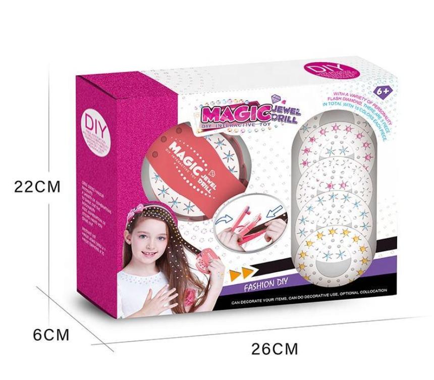 Інтерактивний ігровий набір для створення зачісок дівчаткам Magic Jewel Drill Diy lay Set Toy Braider Kits Make Up Girl (19271201) - фото 5 Інтерактивний ігровий набір для створення зачісок дівчаткам Magic Jewel Drill Diy lay Set Toy Braider Kits Make Up Girl (19271201) - фото 5