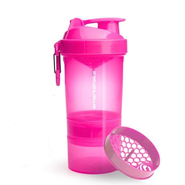 Шейкер спортивний SmartShake Original2GO 600 мл Neon Pink