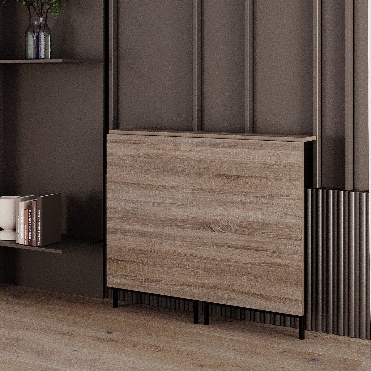 Стол-трансформер ART IN HEAD Sly 900x570x770 мм Дуб винтаж оксид/Черный (TB24090000030) - фото 4 Стол-трансформер ART IN HEAD Sly 900x570x770 мм Дуб винтаж оксид/Черный (TB24090000030) - фото 4