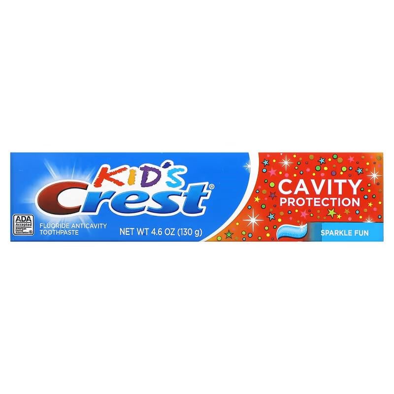 Зубная паста Crest Kids Fluoride Anticavity Toothpaste Sparkle Fun 130 g