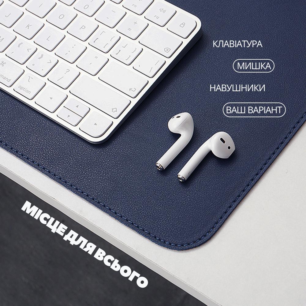 Подкладка-коврик кожаная для ноутбука на компьютерный стол Синий/Желтый (23949604) - фото 6 Подкладка-коврик кожаная для ноутбука на компьютерный стол Синий/Желтый (23949604) - фото 6