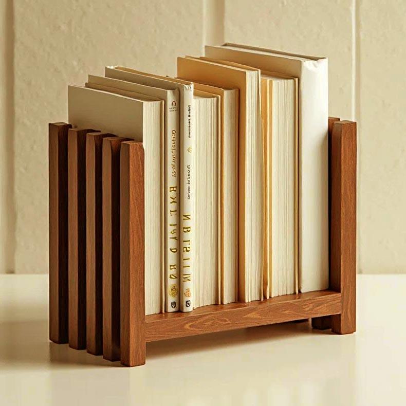 Полка книжная настольная из дерева Риден Охра (КПА-028304)