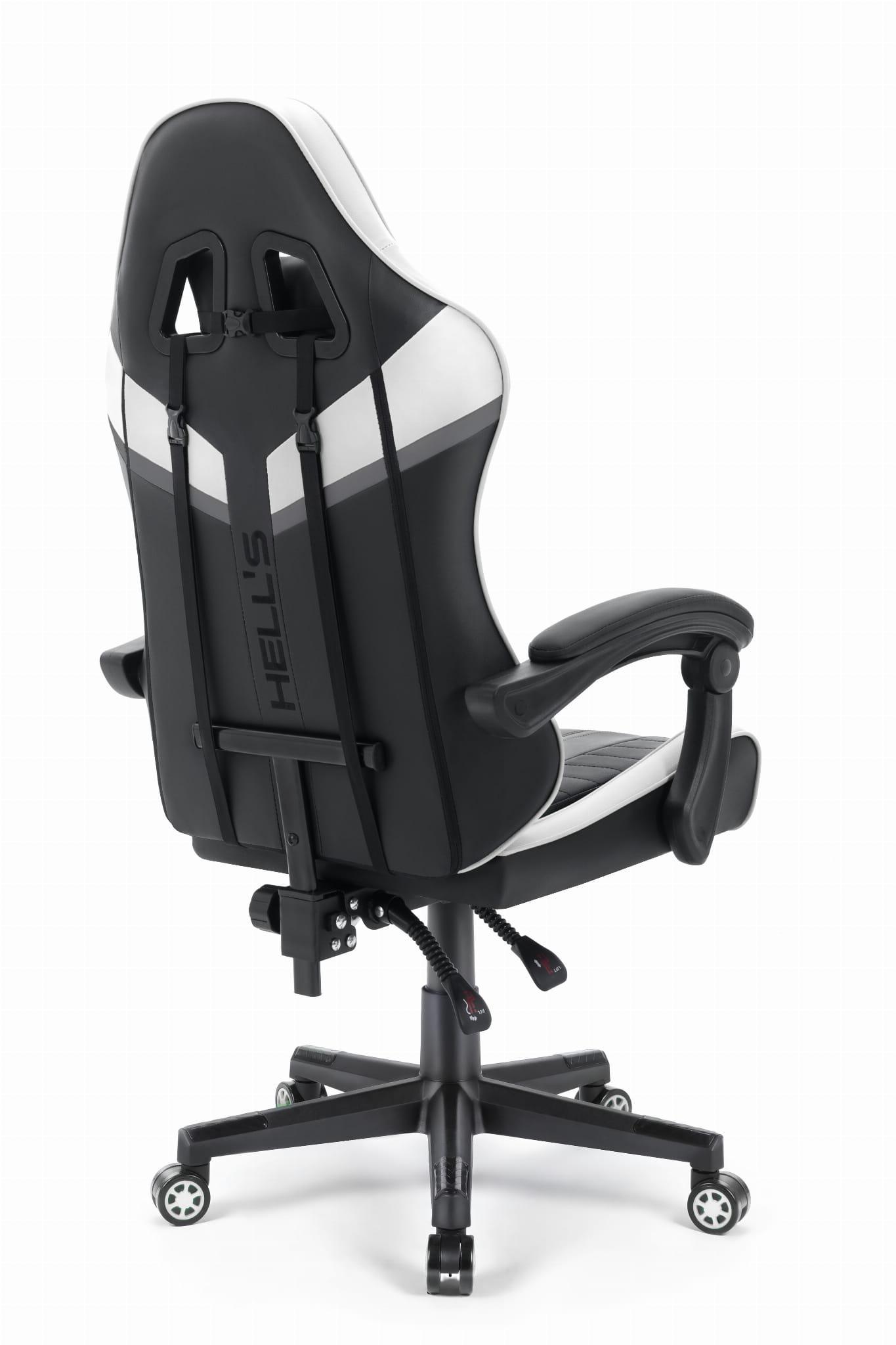 Компьютерное кресло Hell's Chair HC-1004 White/Black - фото 4