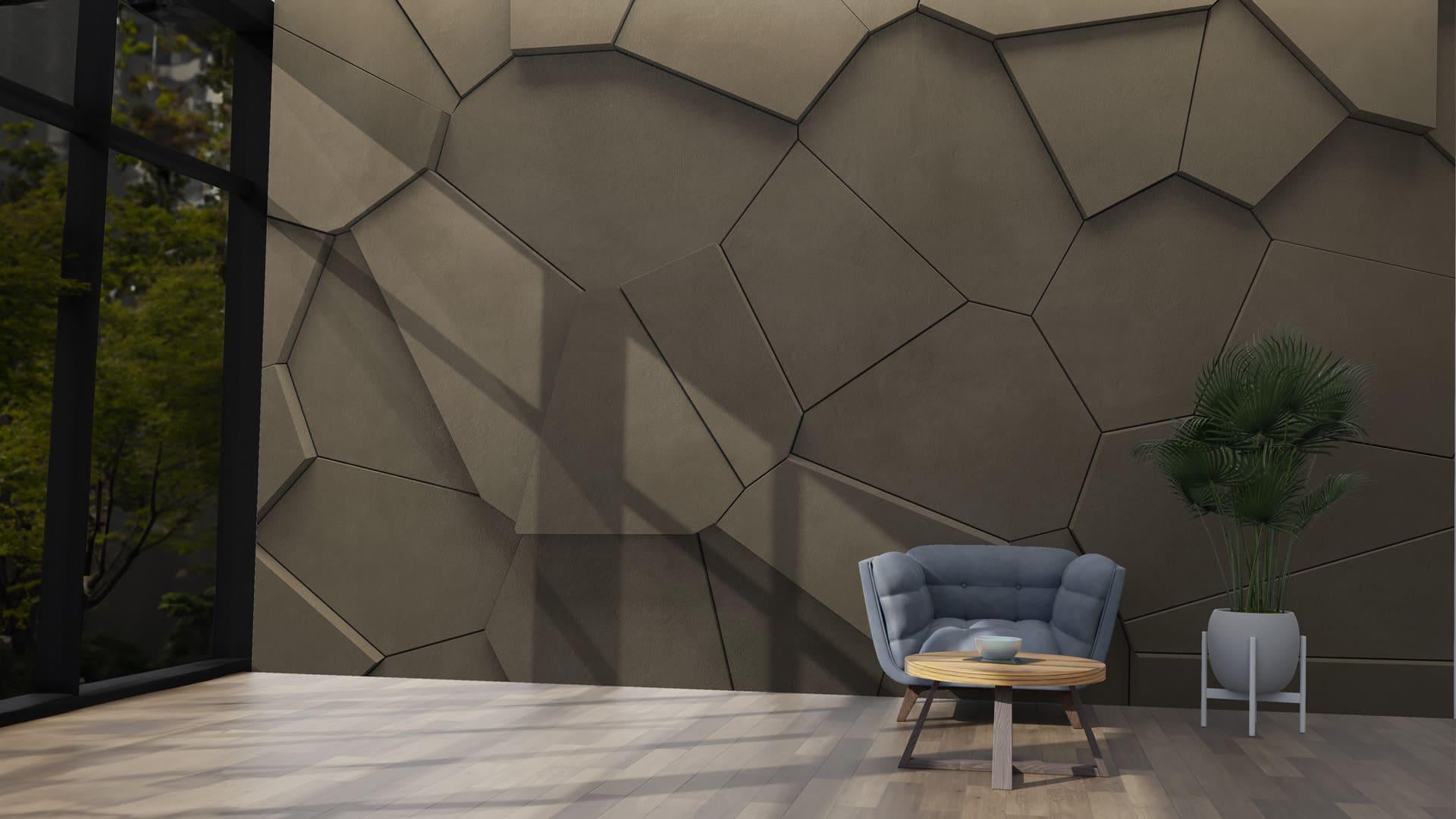 Фотообои флизелиновые Styleo Print-walls Рельеф гармонии 0741 300х250 см (Pw-0741/2)