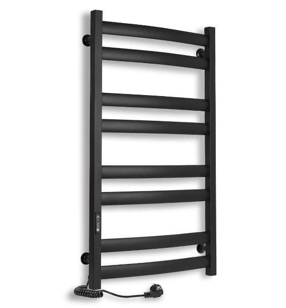 Полотенцесушитель Laris ЗЕБРА АТЛАНТ ЧКЧ8 500х900 мм Е подключение слева R3 Черный (000057632)