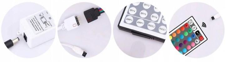 Светодиодная лента UKC водонепроницаемая с пультом ДУ 300 светодиодов 5 м - фото 6 Светодиодная лента UKC водонепроницаемая с пультом ДУ 300 светодиодов 5 м - фото 6