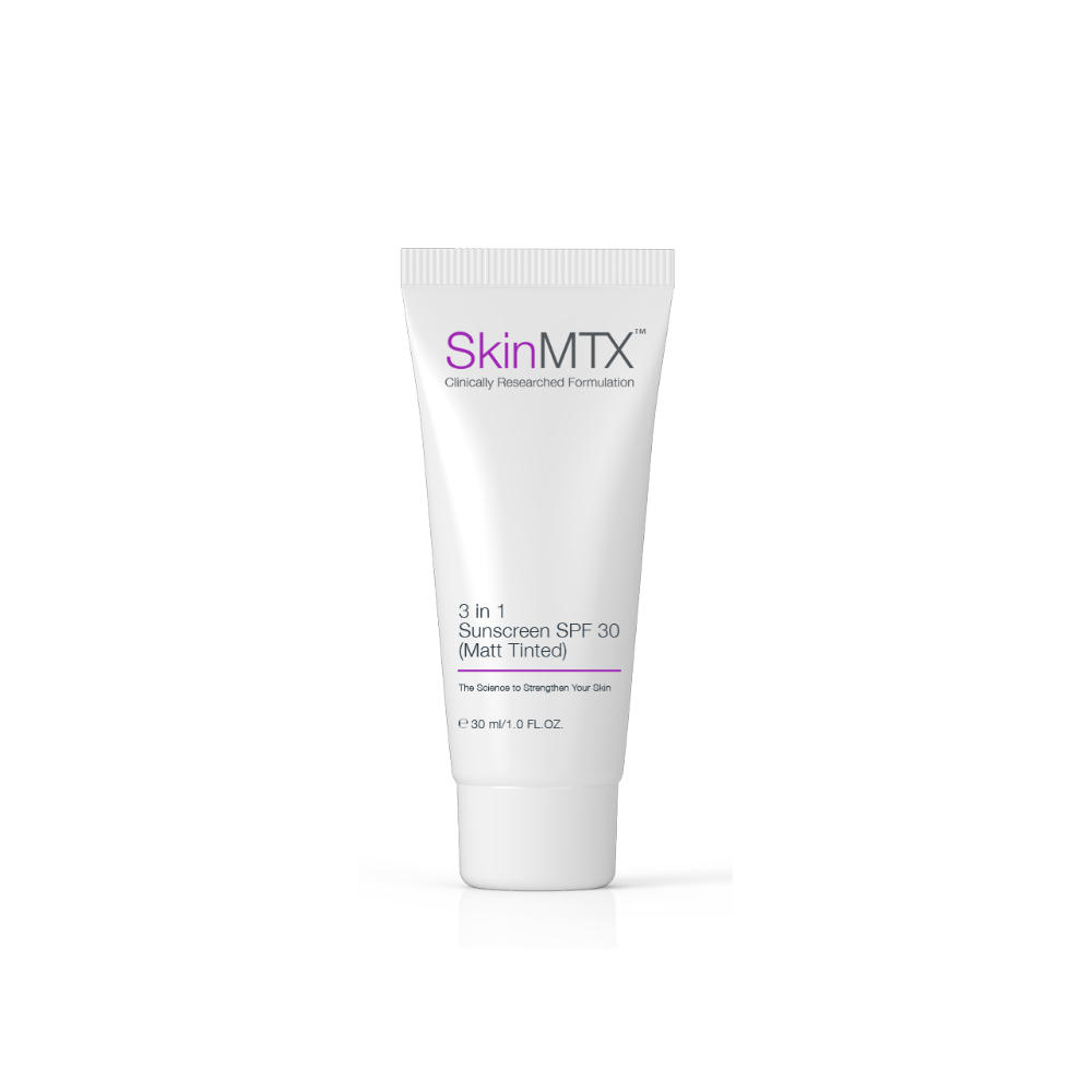 Крем для обличчя сонцезахисний з матуючим фінішем SkinMTX 3in1 Sunscreen SPF30 Matt Tinted 30 мл