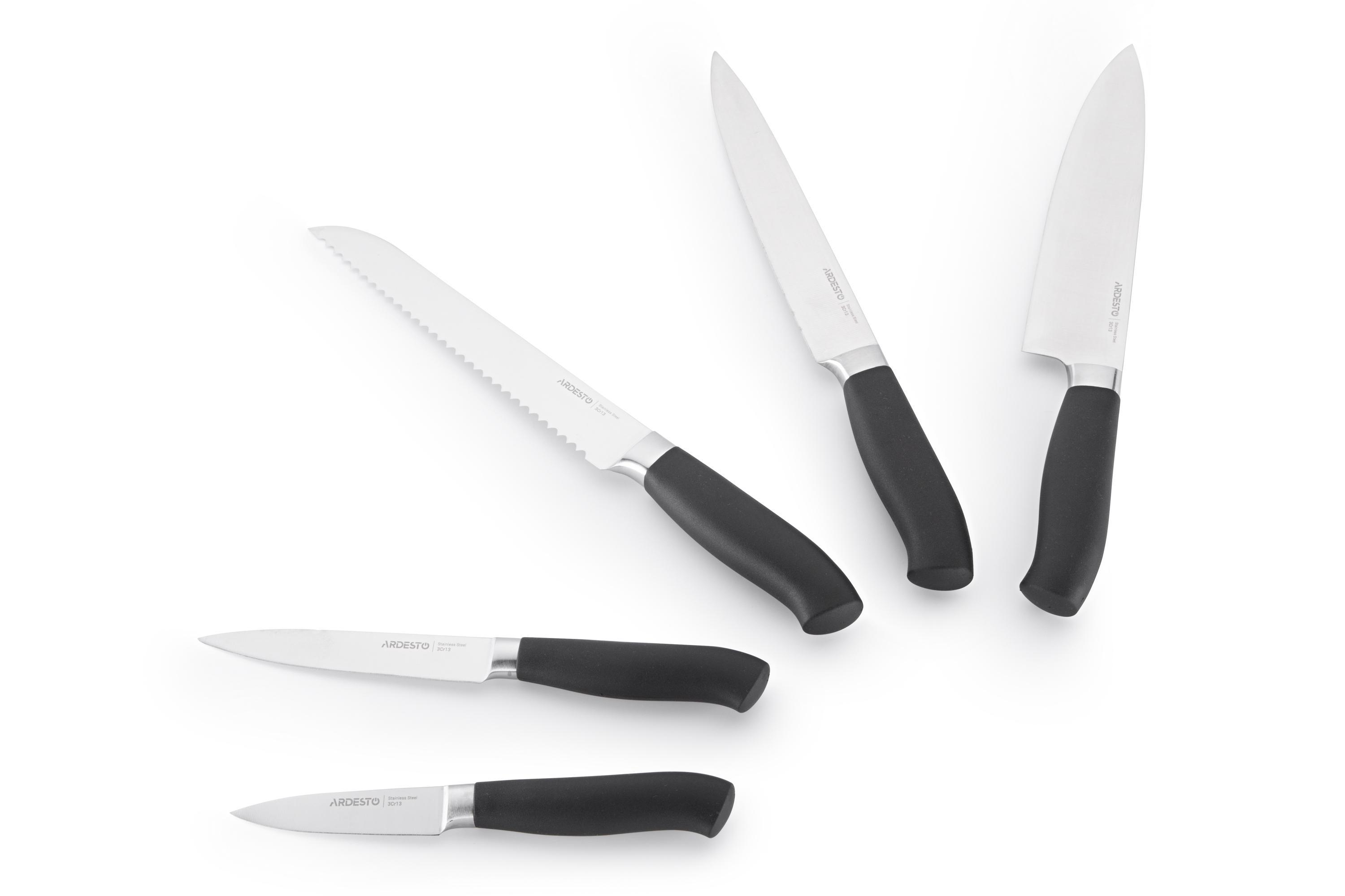 набор ножей Ardesto Black Mars 6 шт. (30344501) - фото 9 набор ножей Ardesto Black Mars 6 шт. (30344501) - фото 9