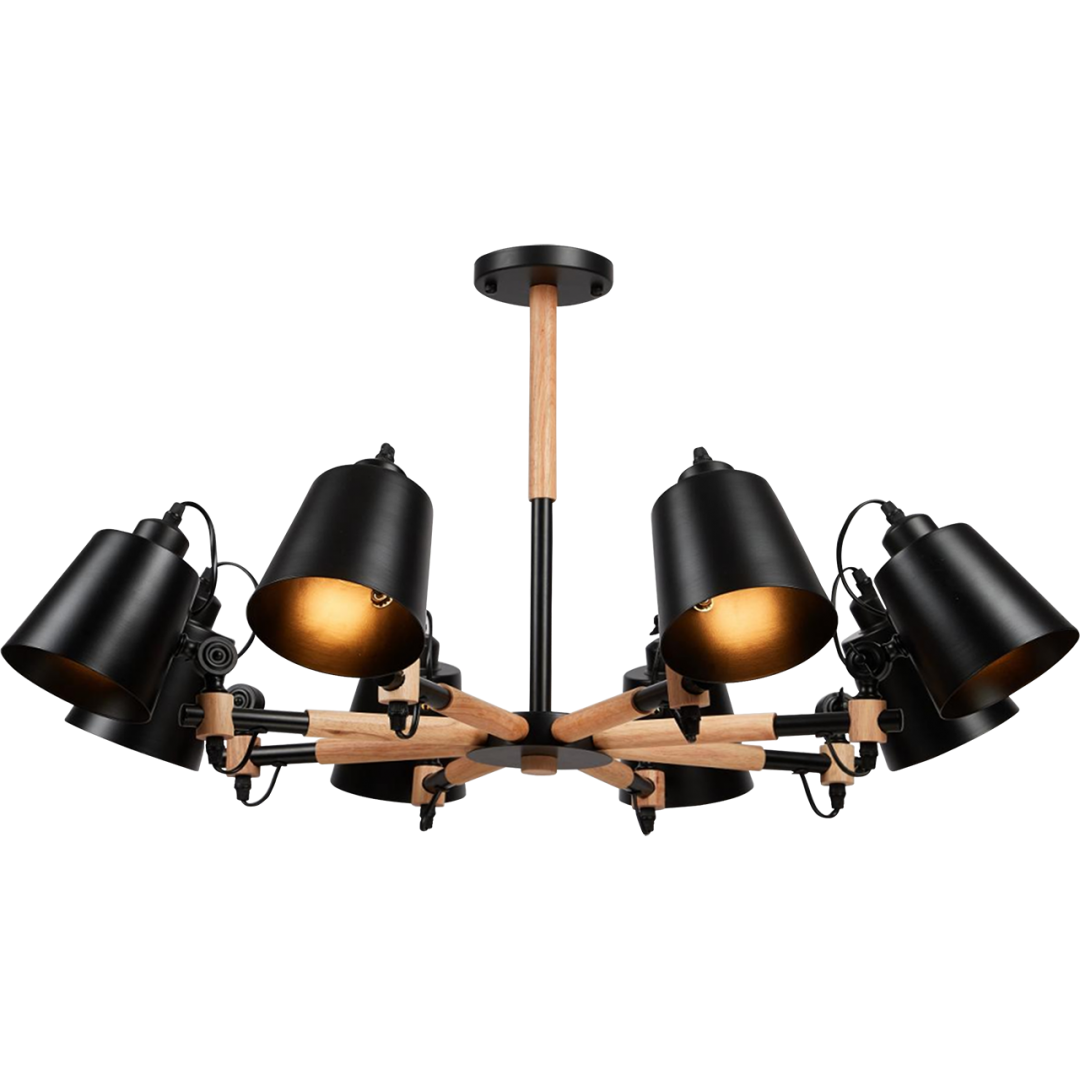 Люстра Loft LTR 8 BK E27 max 8х40 W Черный (V6939442478648) Люстра Loft LTR 8 BK E27 max 8х40 W Черный (V6939442478648)