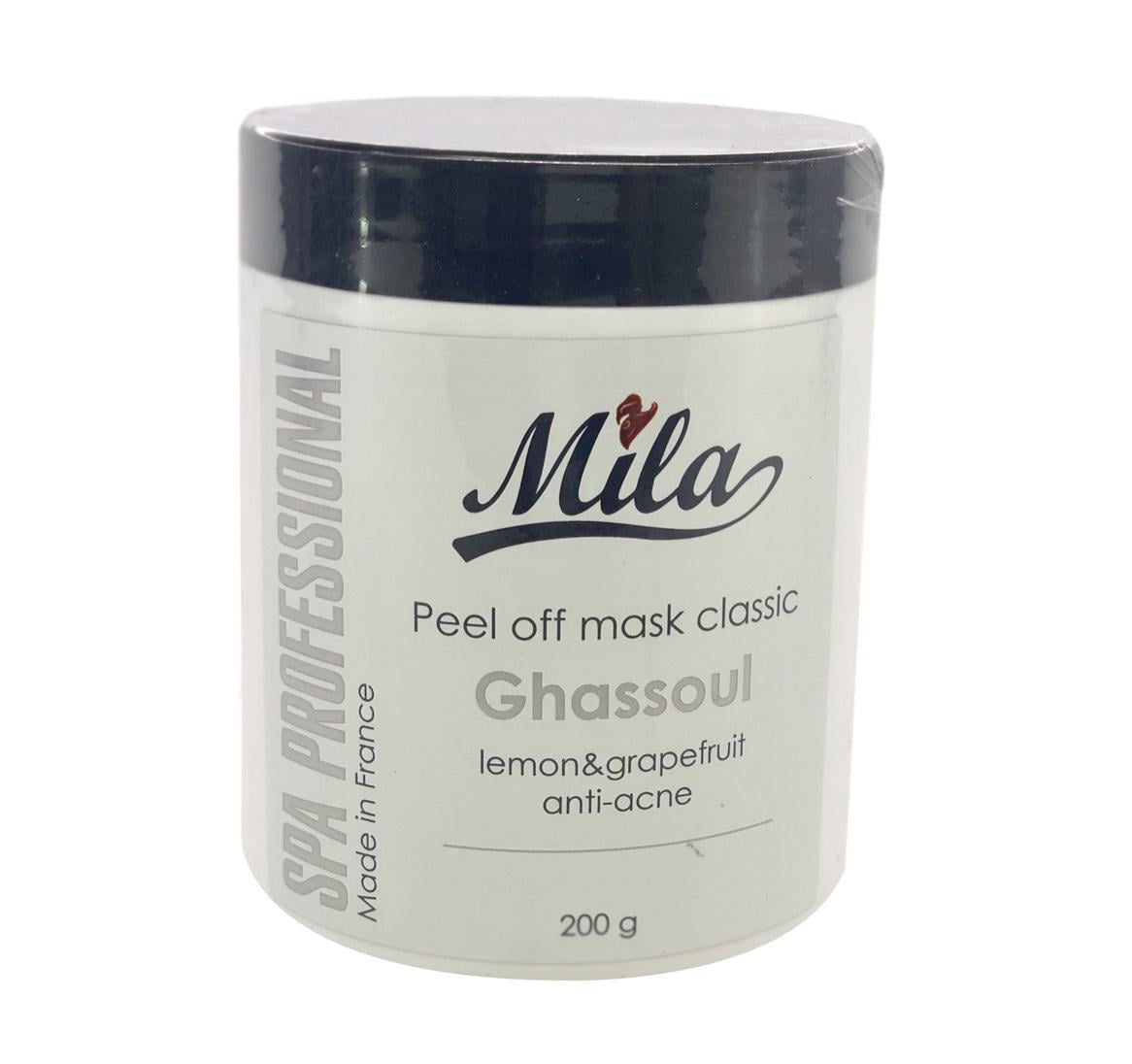 Маска альгинатная Mila Peel Off Mask Ghassoul для жирной кожи Глина Гассул 200 г (3702261212204)